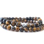 Set of 2 Bracelets – Tiger’s Eye, Onyx and Hematite Cross - Image 4