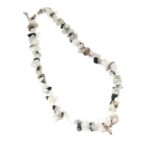 Tourmalinated Quartz, Handmade Necklace, Natural Stone Chips - Image 5