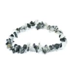 Tourmalinated Quartz, Handmade Bracelet, Natural Stone Chips - Image 2