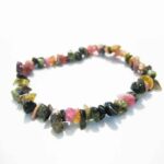 Multicolor "Watermelon" Tourmaline Bracelet, Natural Irregular Stone - Image 5