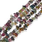 Multicolor "Watermelon" Tourmaline Bracelet, Natural Irregular Stone - Image 4