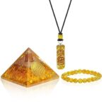Protective Orgonite Pyramid with Citrine - Image 12