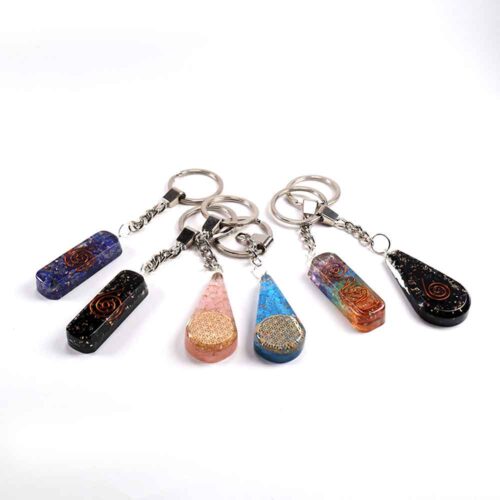 Orgonite pendant or keychain, Turquoise - Image 11