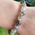 Dragon Veins, Agate, handmade bracelet, decorative stone
