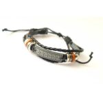set of Two Unisex Multilayer Leather Bracelets - Image 3