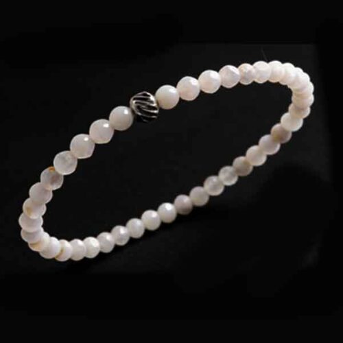 Soft Moon Bracelet | Natural Moonstone, Grade A, Faceted - Image 8