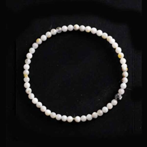 Soft Moon Bracelet | Natural Moonstone, Grade A, Faceted - Image 7