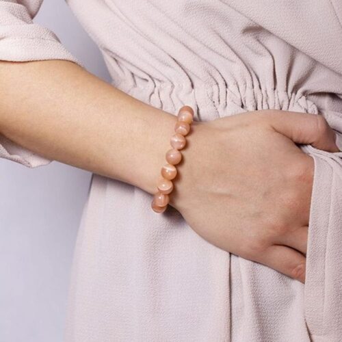 Sunstone, stretch bracelet, natural stone, Class A - Image 3
