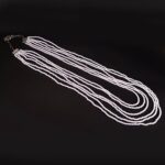 Happy Beginning, elegant women’s necklace with White Agate