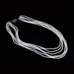 Happy Beginning, elegant women’s necklace with White Agate - Image 2