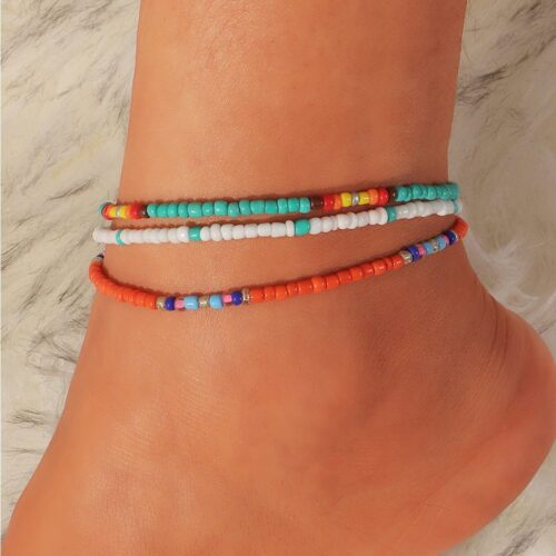 Set of 3 Colorful Anklets - Image 6