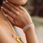 Tenderness, set of 4 very delicate bracelets, Rose Quartz, Rhodonite, Milky Quartz - Image 2