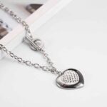 Radiant Love Heart - Modern Steel Necklace with Crystal Heart