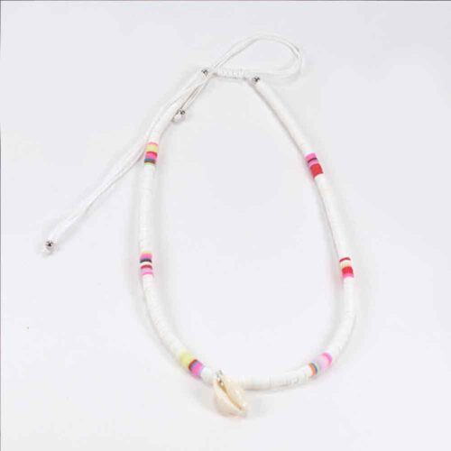 Multicolor Necklaces with Heishi Discs and Shell - the Perfect Summer Jewelry - Image 47