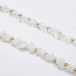 New Hope, Natural Stone Necklace - Milky Quartz or Clear Quartz with Hematite Beads - Image 7