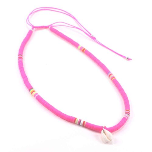 Multicolor Necklaces with Heishi Discs and Shell - the Perfect Summer Jewelry - Image 33