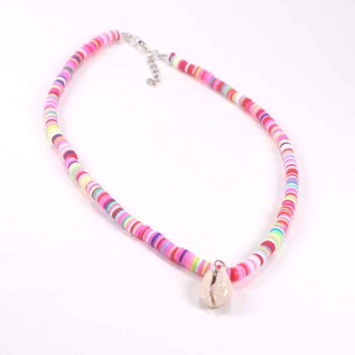 Multicolor Necklaces with Heishi Discs and Shell - the Perfect Summer Jewelry - Image 31