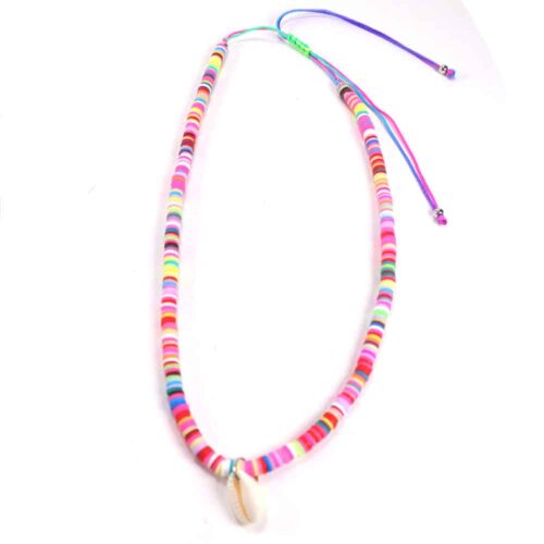 Multicolor Necklaces with Heishi Discs and Shell - the Perfect Summer Jewelry - Image 25