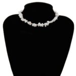 New Hope, Natural Stone Necklace - Milky Quartz or Clear Quartz with Hematite Beads - Image 4