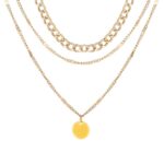Elegant Three-Layer Gold-Tone Necklace for Modern Women - Image 5