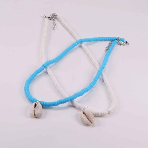 Multicolor Necklaces with Heishi Discs and Shell - the Perfect Summer Jewelry - Image 6