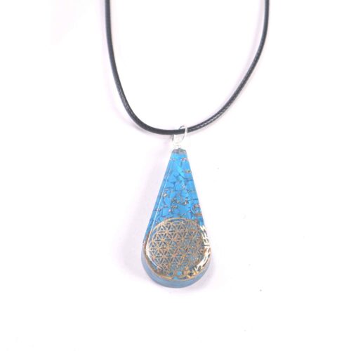 Communication and Calm, 3-in-1 Set - Protective Orgonite Pyramid + Orgonite Pendant + Turquoise Bracelet - Image 4