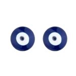 Blue Eye, Beautiful Stud Earrings, Steel - Image 4