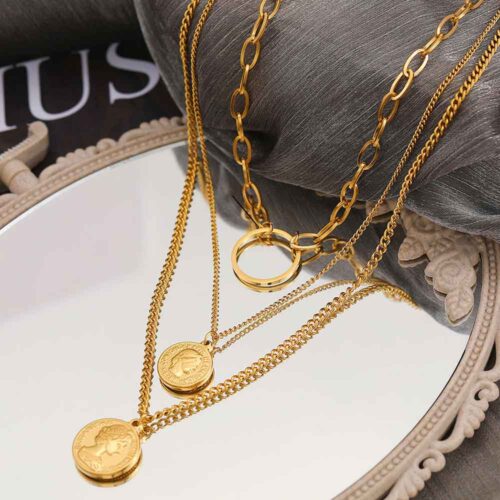 Modern Vintage Layered Coin Necklace - Style, Temptation and Hip-Hop - Image 2