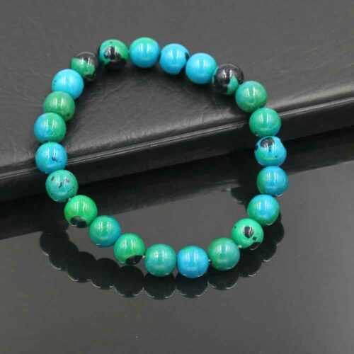 Chrysocolla, natural stone bracelet - Image 2