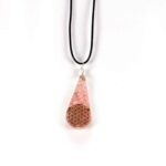 Orgonite pendant or keychain, Rose Quartz, drop - Image 4