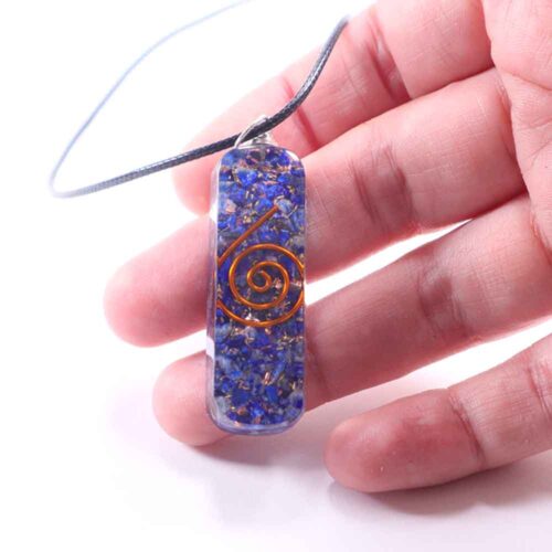 Orgonite pendant or keychain, Lapis Lazuli - Image 5