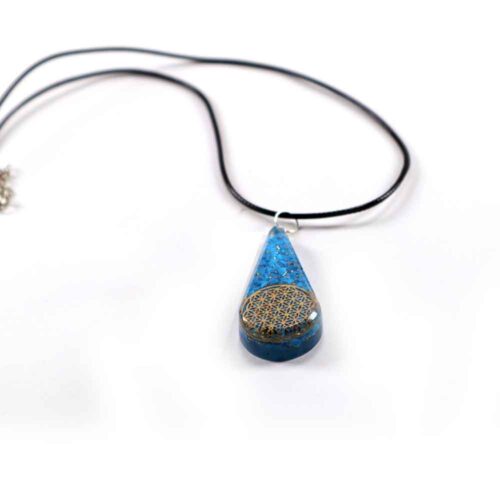 Orgonite pendant or keychain, Turquoise - Image 2