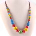 Dance of Colors, Necklace, Ceramic Beads - Image 2