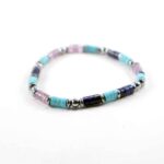 Celestial Harmony with Amethyst, Turquoise, Lapis Lazuli and Hematite, Heishi (discs) - Image 7