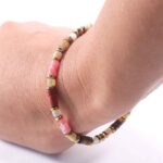 Solar Impulse Bracelet with Red Jasper, Tiger’s Eye, Cherry Quartz, Yellow Mother of Pearl and Gold Hematite - Image 5