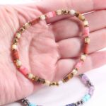Solar Impulse Bracelet with Red Jasper, Tiger’s Eye, Cherry Quartz, Yellow Mother of Pearl and Gold Hematite - Image 4
