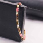 Solar Impulse Bracelet with Red Jasper, Tiger’s Eye, Cherry Quartz, Yellow Mother of Pearl and Gold Hematite - Image 2