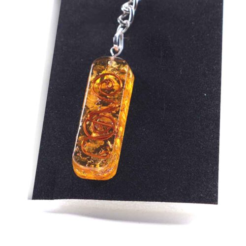 Orgonite Pendant or Keychain, Citrine - Image 4