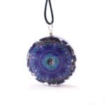 Orgonite Pendant with Yin and Yang and Lapis Lazuli