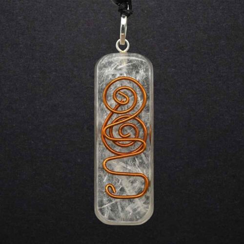 Orgonite Pendant or Keychain, Selenite - Image 2