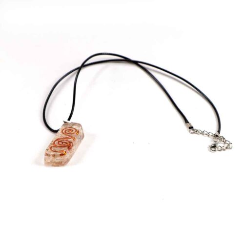 Orgonite Pendant or Keychain, Selenite - Image 4