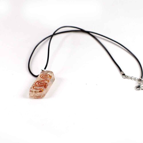 Orgonite Pendant or Keychain, Selenite - Image 3