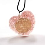 Orgonite Heart Pendant with the Flower of Life - Image 13