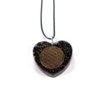 Orgonite Heart Pendant with the Flower of Life - Image 14