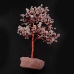 Tree of Love with Rose Quartz on a Solid Natural Stone Base - Image 2