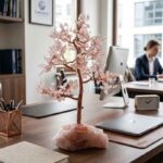 Tree of Love with Rose Quartz on a Solid Natural Stone Base - Image 8