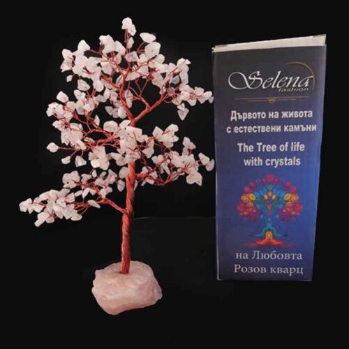 Tree of Love with Rose Quartz on a Solid Natural Stone Base - Image 9