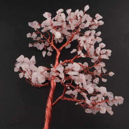 Tree of Love with Rose Quartz on a Solid Natural Stone Base - Image 7