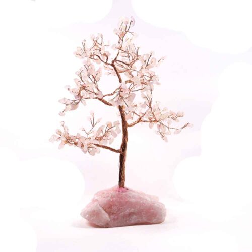 Tree of Love with Rose Quartz on a Solid Natural Stone Base - Image 10
