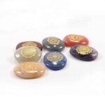 Seven Chakra Balancing Set with Oval Engraved Natural Stones - Image 2
